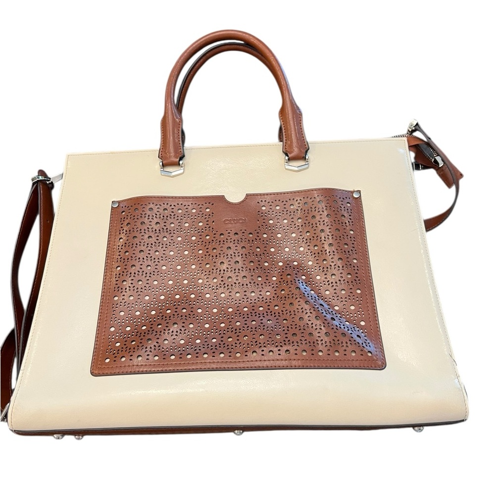 Cluci Leather Briefcase Women Laptop Bag 16.5 In Business Shoulder Strap Classic - Picture 13 of 16